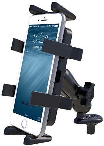 RAM MOUNTS (RAM-B-176-UN4U Fork Stem Mount with Universal Finger-Grip Phone/Radio Holder