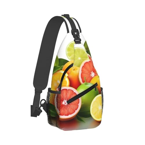 Bolso cruzado citrus fruits tipo sling para hombre y mujer miniatura 3