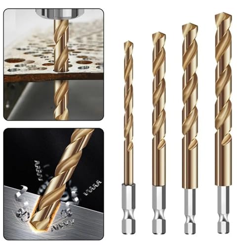 Foret hélicoïdal à tige hexagonale 1/4 de rechange pour outils électriques