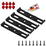 vsshe 4pcs Plate Holder for Cars, Frameless Invisible, Vehicle License Plate Frame, Universal Number Plates Holders, Firm and Stable, for 110 mm Wide License Plates, 3D Austria Not Applicable - Image 8