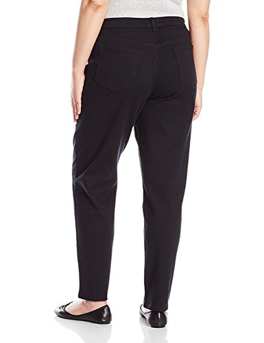 Gloria Vanderbilt Women's Plus Amanda Classic Fit Jean, Black, 18 W Short2
