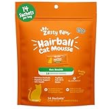 Zesty Paws Hairball Cat Mousse - Hairball Treats for Cats Digestive Support - Lickable Cat Vitamin Treats for Skin & Gut Health - Squeezeable Puree Tube for Furball Relief - Chicken 14ct