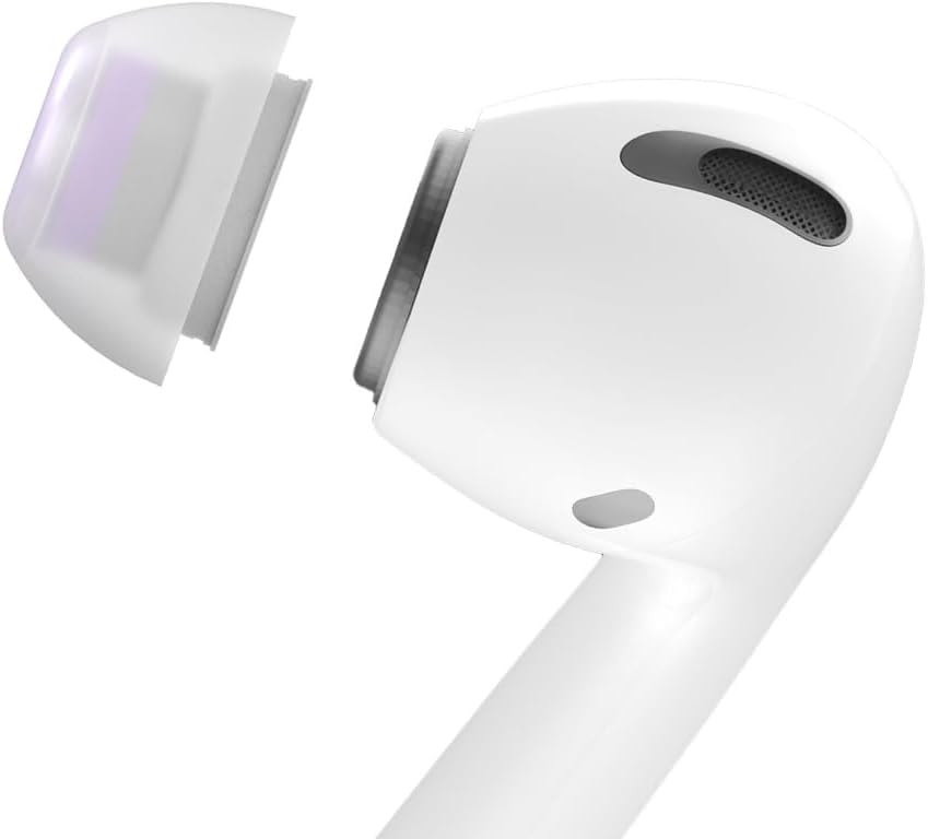 LEPIC nuon Voice+ for Airpods Pro Gen 1 and 2, 2 Pairs Package, Voice Enhancement eartips, Spatial Next Generation eartips, Soft Grip, Noise Cancelling, Phone Call, OTT, Daily (S - 2 Pairs)