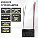 Podoy Ceiling Fan Capacitor 5 Wire for Compatible with BM CBB61 250VAC 4.5uf+5uf+6uf 50/60Hz (2 Pack)