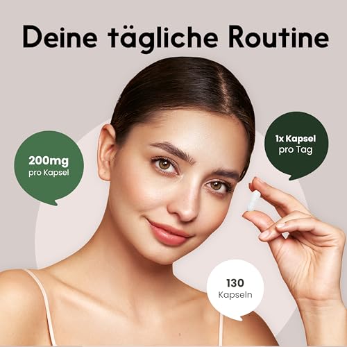 Coenzym Q10 Kapseln hochdosiert - 130 Kapseln - 200mg pro Kapsel, vegan, aus Fermentation- Coq10 - produziert in Deutschland - Verpackung kann variieren