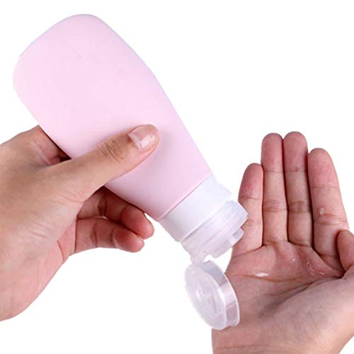 Preisvergleich Produktbild DUOBANGS Reisebehälter Kosmetik Behälter Reiseshampooflasche Flüssigemulsionsspender Reiseflaschen Für Körperpflegeprodukte Reisegröße Flaschen pink