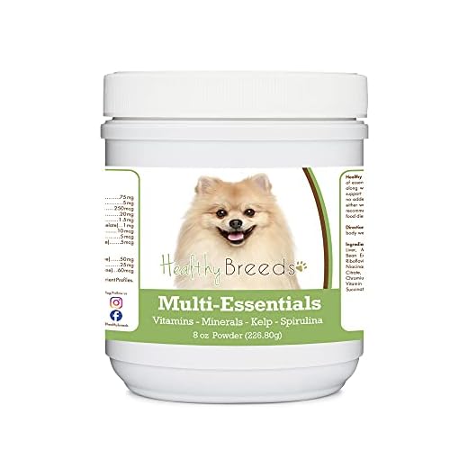 Healthy Breeds Pomeranian Multi-Essentials Powder for Dogs - an Ideal Supplement of Vitamins, Minerals & Antioxidants for Your Dog - 8 oz