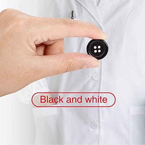 YIXISI 336 PCS Sewing Resin Buttons, Six Styles Each in Black + White Round Shape 4 Holes Craft Buttons with Storage Box - Image 3