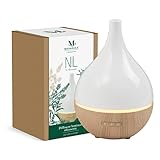 🌬️【Diffuseur d'huiles essentielles par brumisation】Pour des pièces jusqu’à 30 m² et pendant 1 heure de fonctionnement en continu ou intermittence. Contenance de 300ml et fonctionnement silencieux