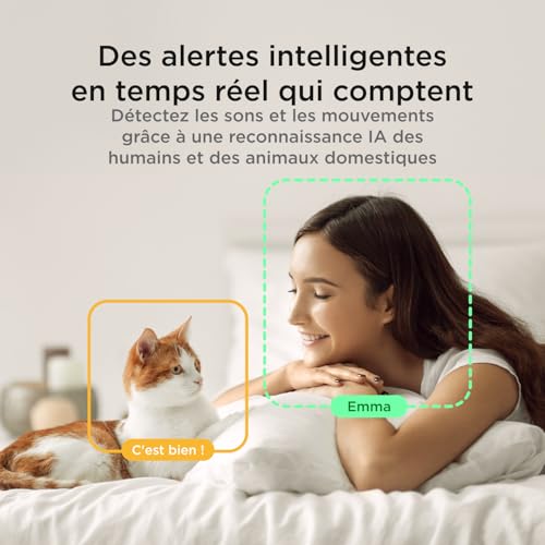 Caméra Wi-Fi Petcube Play 2 avec alertes IA et audio bidirectionnel - 5