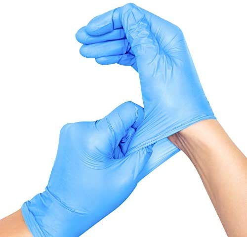 100pc Gloves for Hair Coloring (M-Blue)