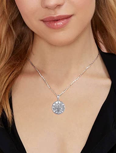 Infuseu Tetragrammaton Amuleto De Protection Pentagram Necklace For Women Coin Pentacle Pendant Gothic Witch Jewelry Occult Talisman Amulet Gifts Sterling Silver #TOP4