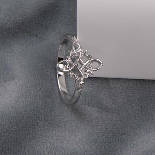 Witches Knot Ring Nudo De Bruja Jewelry Original Tetragrammaton Amuleto de Proteccion 925 Sterling Silver Wicca Moon Irish Celtic Ring Jewelry Gift for Women4