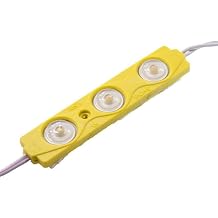 20 Adet 12V 3 Ledli Mercekli Parmak Mod l Led 1.5W Amber Turuncu
