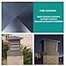 Square Chimney Cap 10 12 14 16 18 20 24 26in Villa Cowl Fireplace Chimney Cover with Tapered Top and Louvre Rainproof Chimney Cover for Outside Chimney Flue Aluminum Alloy Without Screws(13.8in)