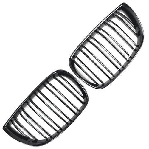 Grille avant de calandre double lamelle pour E81 E87 120d 120i 130i 2004-2006 noir brillant auto