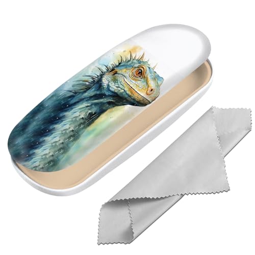 Image of Eyeglasses Case Hard Shell Protective Case for Glasses Eyeglass Box with Cleaning Cloth for Boys Men Man Cute Aesthetic