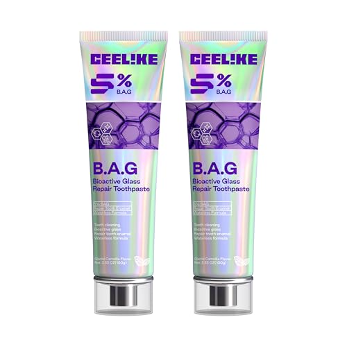 CEELIKE 5% Bioactive Glass Toothpaste Daily Enamel Care & Soft Gentle Clean for Sensitive Teeth Waterless Camellia Scent Fluoride-Free 100g (2)