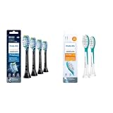 Philips Sonicare Genuine C3 Premium Plaque Control Replacement Toothbrush Heads, 4 Brush Heads & for Kids 7+ Genuine Replacement Toothbrush Heads, 2 Brush Heads