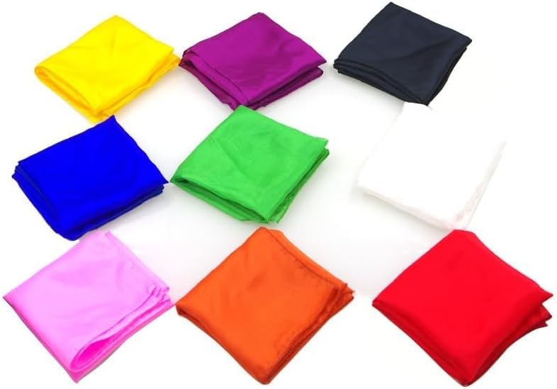 Miniatura 3 de Pañuelo de seda mágico, bufandas de magos, 3 unidades, truco de mago, bufanda de seda colorida, accesorios de mago de escenario, truco de mago,