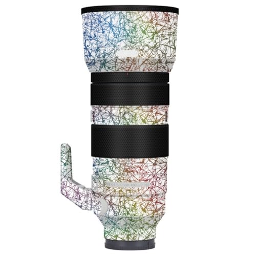 Autocollant vinyle Sony FE 100-400mm film protecteur blanc arc-en-ciel