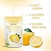 JAYUSS Lemon Juice Powder 8.82 Ounce, 100% Natural, Freeze Dried Lemon Juice, No Sugar or Additives, Great for Drinks, Smoothies, and Beverages 250g