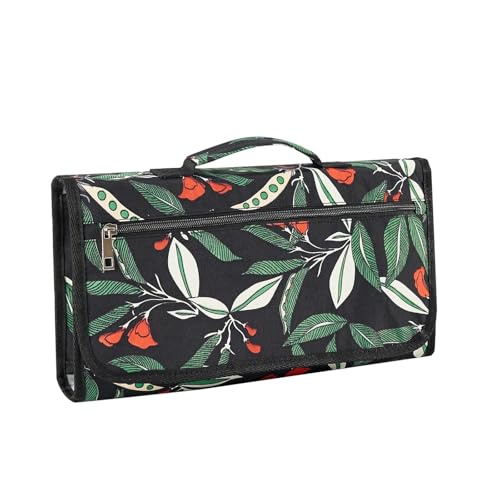 ZFIHAV Cubrecamas Lavables Diaper Changing Pad Nappy Cushion Mattress Mat Travel Foldable Washable Waterproof Reusable Outdoor 3 Layers(Plants Green)