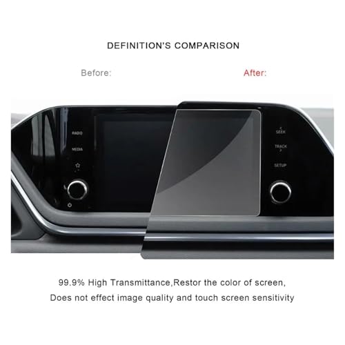 Protector de pantalla premium para navegación Hyundai Sonata DN8 2020 de 8 pulgadas 4