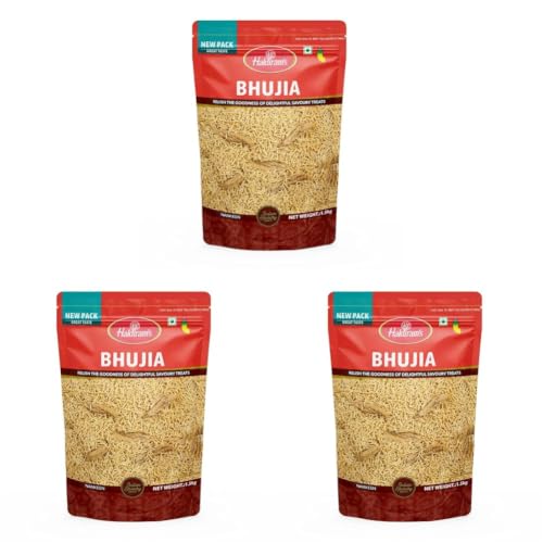 Image of Haldiram's Crunchy, Spicy & Flavorful Haldiram's Bhujia 1.5 Kg is the Perfect Anytime Snack | Made With Quality Ingredients | Ideal for Tea-Time, Guests & Festive Sharing (Pack of 3)