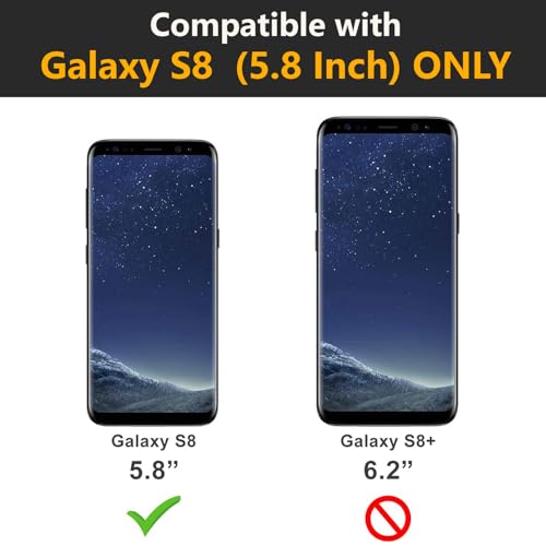 Pakoyi Samsung Galaxy S8 Case, Full Body Bumper Case Built-in Screen Protector Slim Clear Shock-Absorbing Dustproof Lightweight Cover Case for Samsung Galaxy S8 5.8 Inch by Pakoyi - Image 2