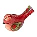 Enesco Jim Shore Heartwood Creek Floral Red Floral Bird Fine Feather Figurine, 4.02 Inch, Multicolor