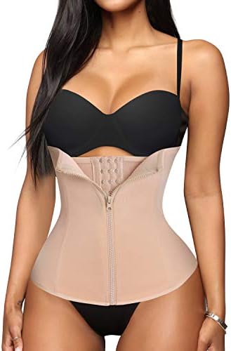 SCARBORO Fajas Underbust Corset Waist Cincher Trainer for Women Tummy Control Girdle Body Shaper Shapewear Postpartum Zipper