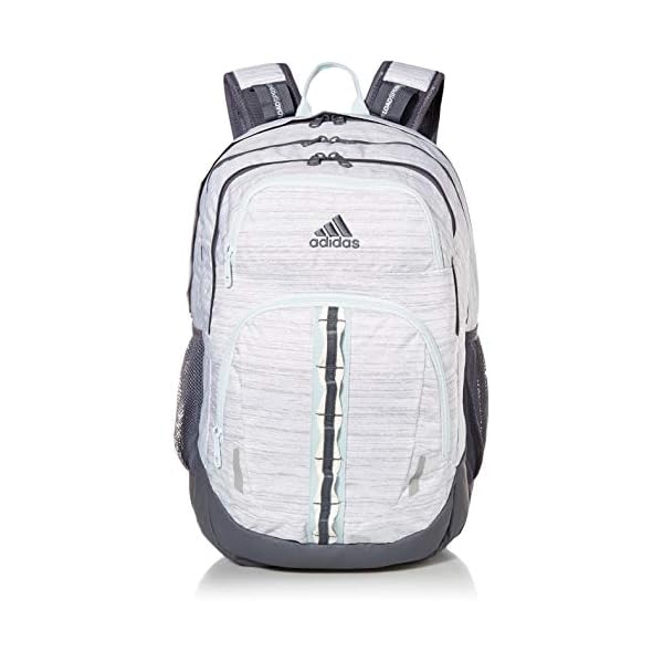 adidas Prime Backpack, Two Tone White/Onix Grey/Sky Tint Blue, One Size