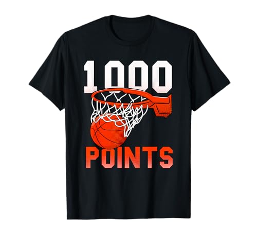 1000 Points Basketball T-Shirt for Players and Fans