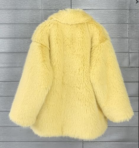 Fluffy Faux Fur Parka Outwear Overcoat,Puffy Long Coat Jackets Sweater with Sleeves2