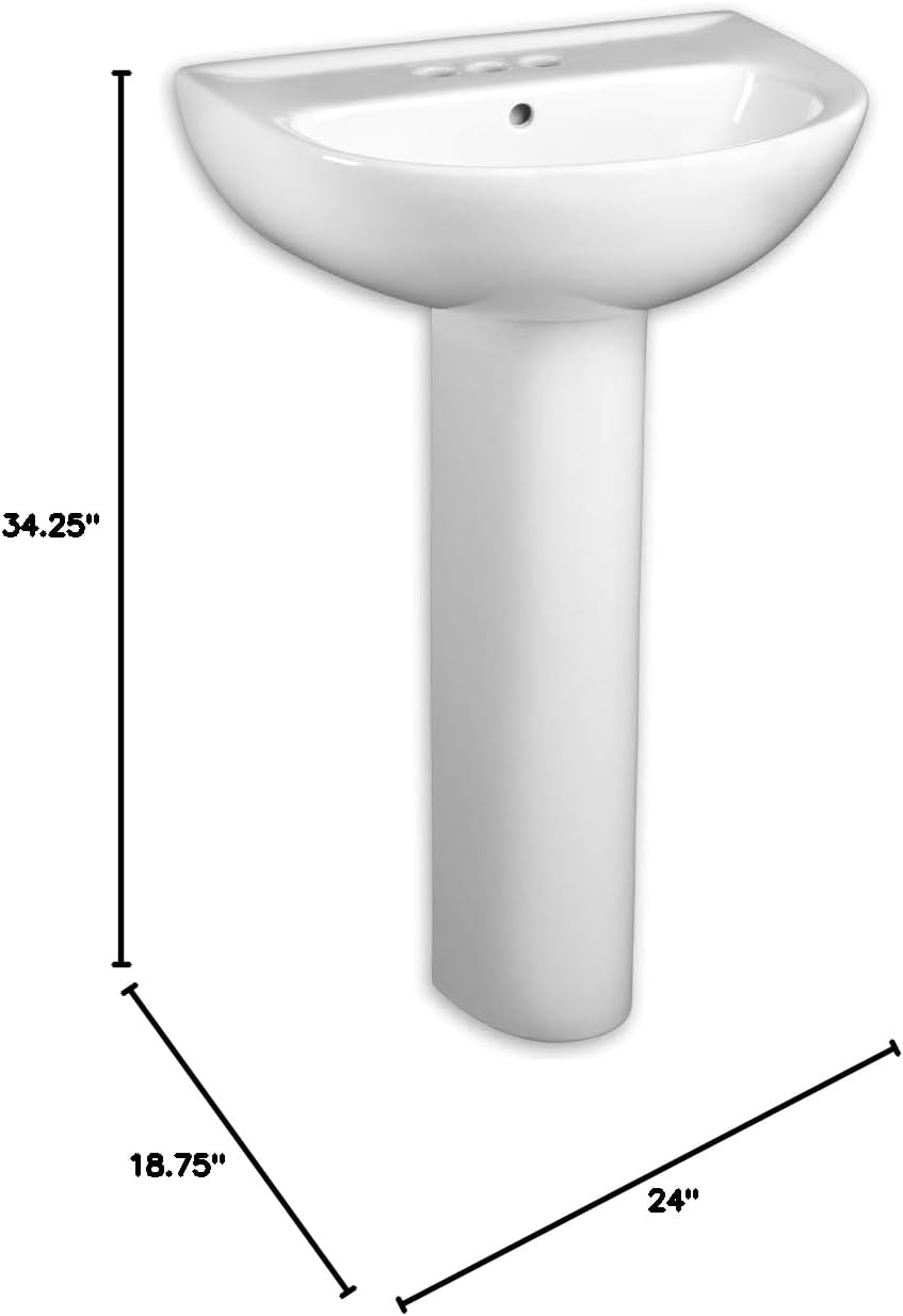 American Standard 0468.100.020 Evolution 24-Inch Lavatory Combo, White