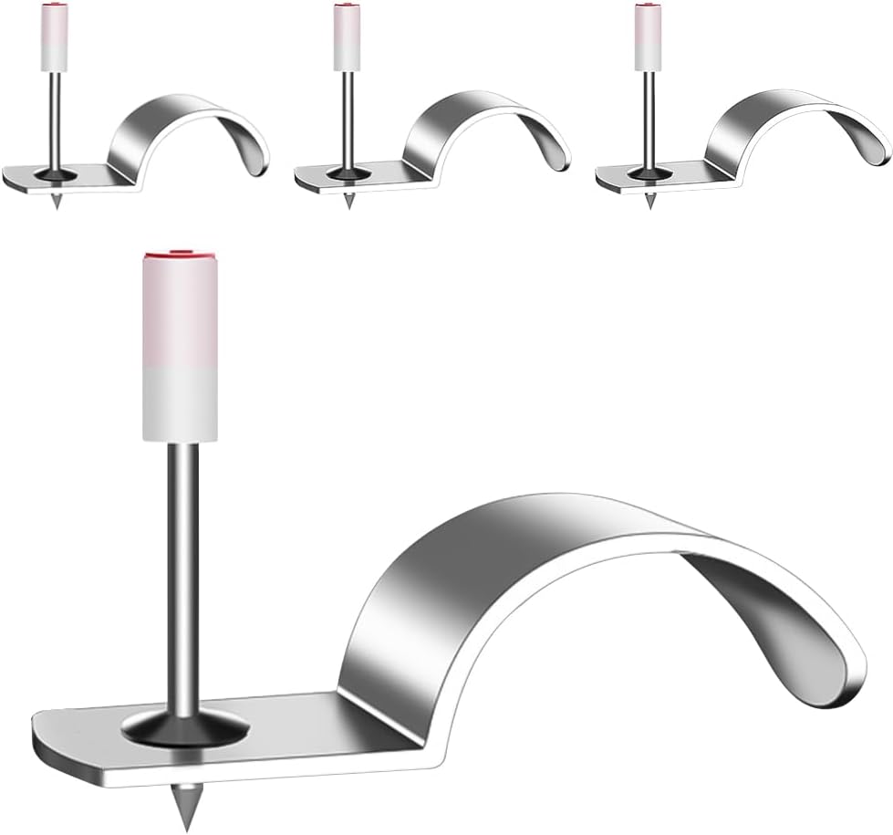 Mini 7.3mm Nail Gun - Special Steel Nails, Round Nail Hang Hook, Used to Fix Objects, Fasten Electrical Wires and Water Pipes, Install Hanging Items (60PCS)