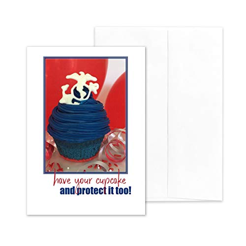 2Myhero - Us Marine Corps - Military Happy Birthday Greeting Card With Envelope - 5" X 7" - Marine Protected #TOP1