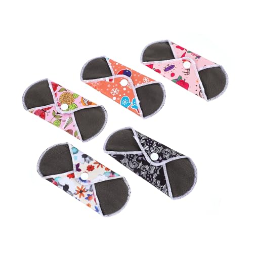 洗える生理用ナプキン 吸収性の高い 再利用可能なパッド 女の子向け 布製ナプキン スナップデザイン