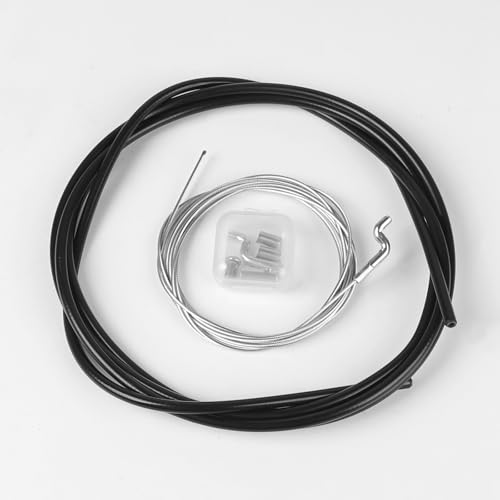 DBREAKS Gasseil Gaszug Reparatursatz Ø1,5mm mit Z-Endstück Kabelmantel Ummantelung Schraubnippel Gaskabel, Universal Bowdenzug, für Rasenmäher Motorbremse