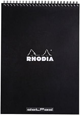Rhodia Orange Notepad - 8.25x11.75 Inch Double Spiral Ruled Paper
