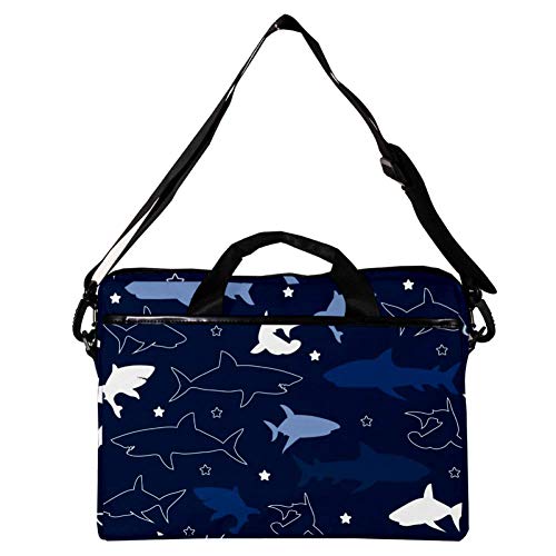 Bolso bandolera de tiburones de 14 a 15 pulgadas para evitar golpes al portátil 2