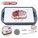Produktbild GEMITTO Auftauplatte mit Auffangschale, Rapid defrosting Tray für gefrorenes Fleisch, Schnellauftauplatte Mit Tablett, 36x23x9 cm 2MM