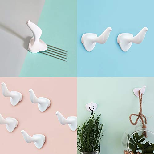 Hotlistor Reusable Multipurpose Bird Cubicle Wall Hooks Clips Decorative Pin Stick Hooks Office Partition Panel Hanger Cubicle Accessories Pins (3-Bird Hooks) #TOP5
