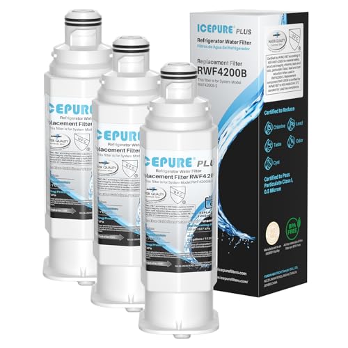 Image of ICEPURE PLUS DA97-17376B NSF /ANSI 53 & 42 Certified Refrigerator Water Filter, Remove Lead, Replacement for Samsung HAF-QIN /EXP, DA97-08006C, RS22T5201SR, RF28R7201SR, RF28R7351SG RF32CG5400SR, 3PACK