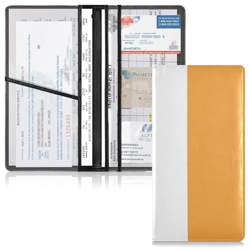 GuoChe Leather Auto Registration Insurance & ID Card Holder Men Women Truck Accessories for Cards, Essential Document Driver License Italy Flag3