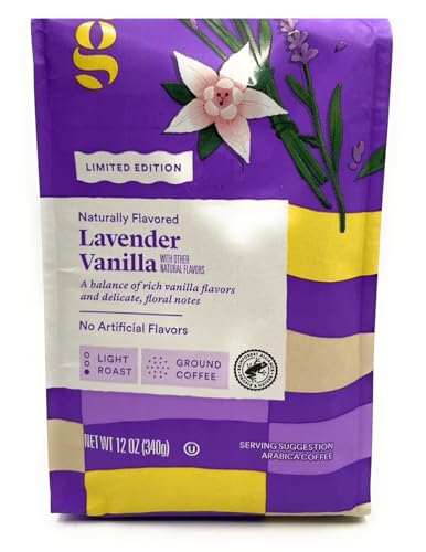 Lavender Vanilla Light Roast Ground Arabica Coffee, Limited Edition, Naturally