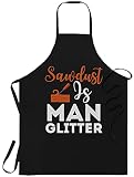 Carpenter Black Cooking Aprons- Sawdust Is Man Glitter T-Shirt Woodworking Father's Day Woodworker B