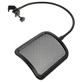 Gatuida Mikrofon Windschutz Metallnetz Windschutzscheibe Clip für Desktop Bodenmikrofone...