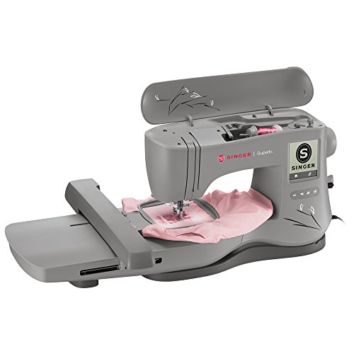 SINGER | Superb EM200 Embroidery Machine with 200 Embroideries, LCD Touch Screen, and Embroidery...